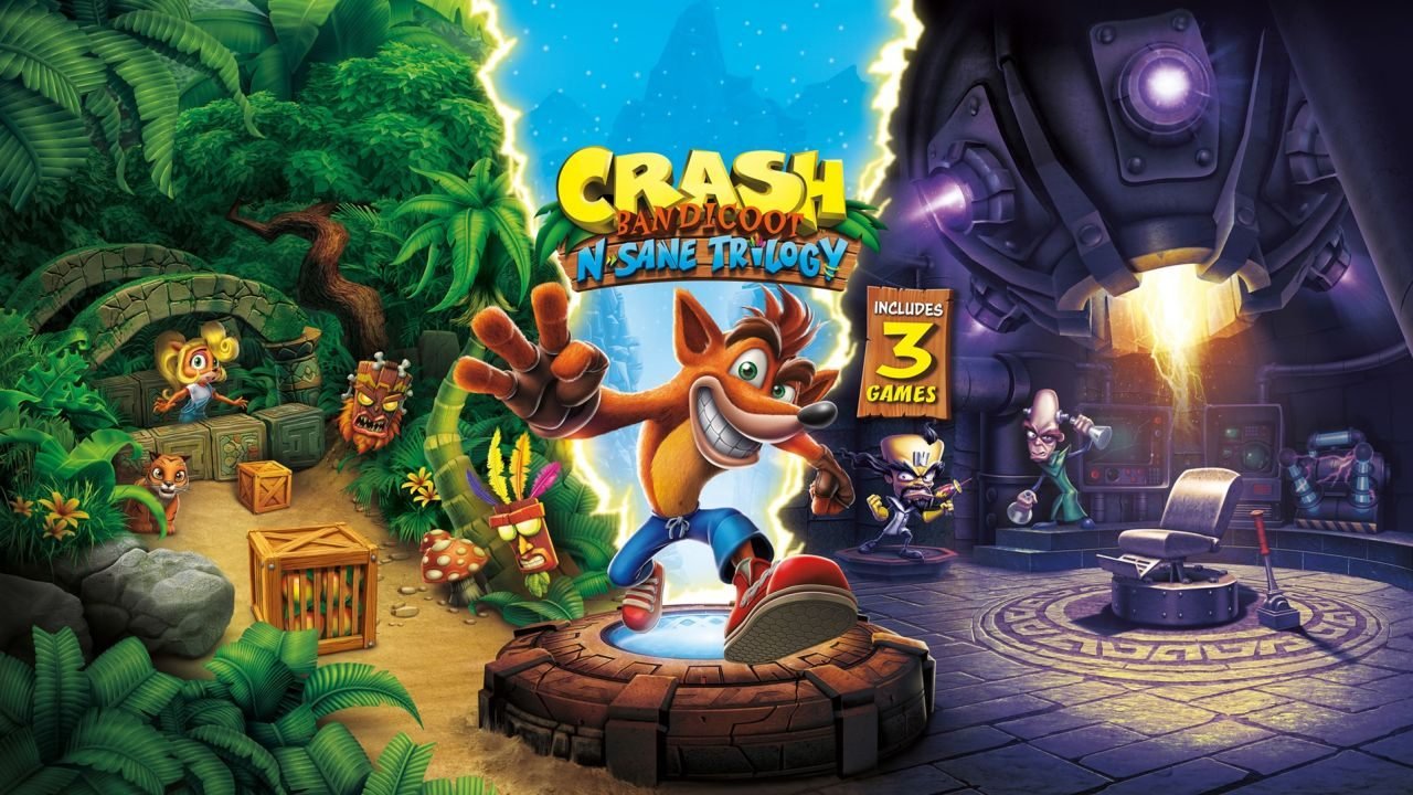Crash Bandicoot N Sane Trilogy cover art on video game education platform GameClass