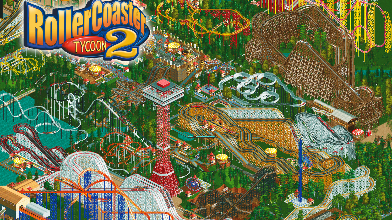 Roller Coaster Tycoon 2 cover art on video game education platform GameClass