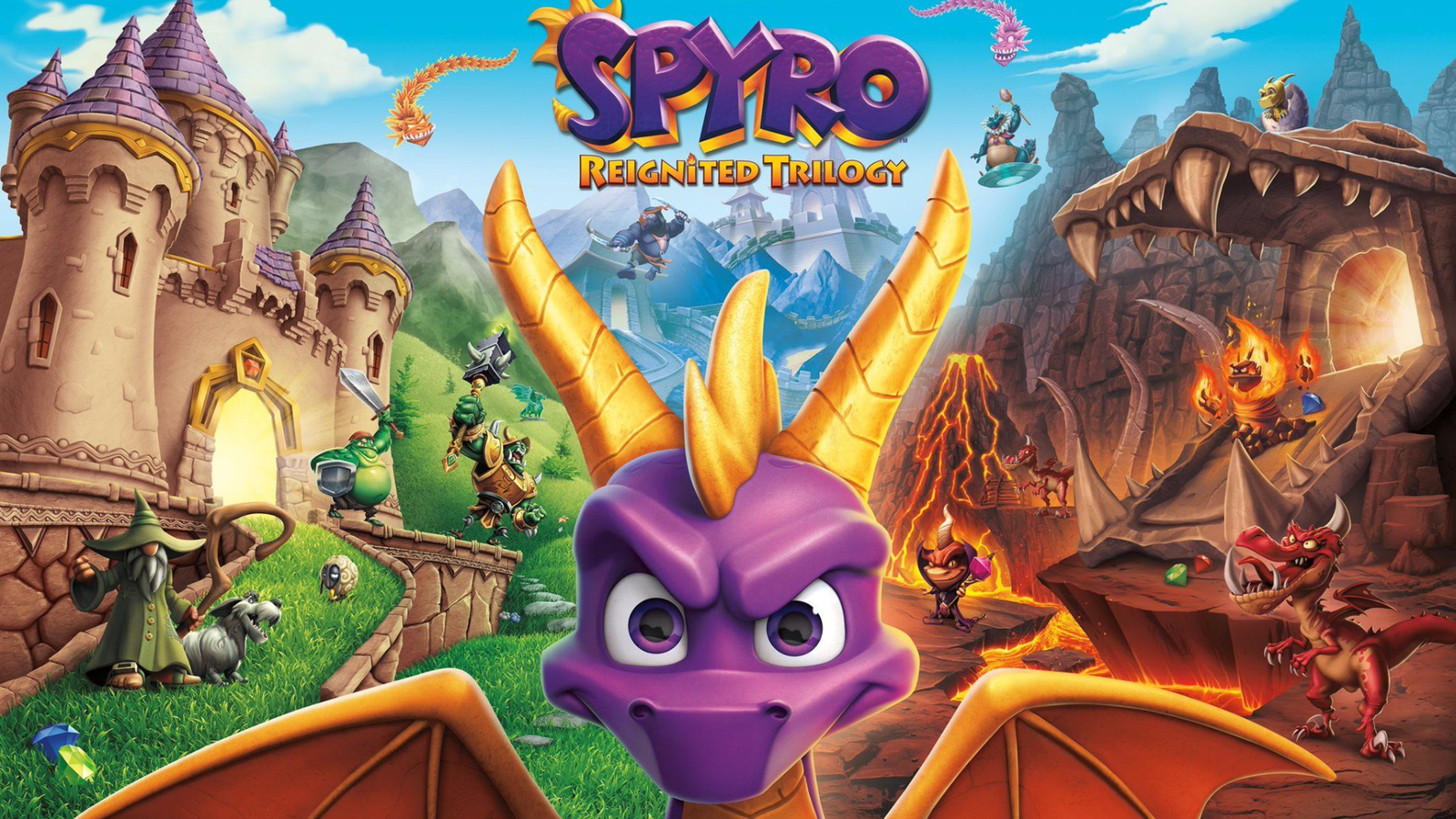 Spyro Reignited Trilogy cover art on video game education platform GameClass